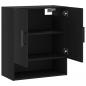 Preview: Wandschrank Schwarz 60x31x70 cm Holzwerkstoff