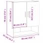 Preview: Wandschrank Braun Eichen-Optik 60x31x70 cm Holzwerkstoff