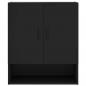 Preview: Wandschrank Schwarz 60x31x70 cm Holzwerkstoff