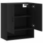 Preview: Wandschrank Schwarz 60x31x70 cm Holzwerkstoff