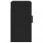 Preview: Wandschrank Schwarz 60x31x60 cm Holzwerkstoff