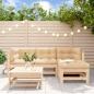 Preview: ARDEBO.de - 5-tlg. Garten-Lounge-Set mit Kissen Massivholz