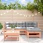 Preview: ARDEBO.de - 5-tlg. Garten-Lounge-Set mit Kissen Massivholz Douglasie