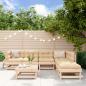 Preview: ARDEBO.de - 7-tlg. Garten-Lounge-Set mit Kissen Massivholz