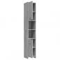 Preview: Badezimmerschrank Grau Sonoma 30x30x183,5 cm Holzwerkstoff