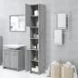 Preview: Badezimmerschrank Grau Sonoma 30x30x183,5 cm Holzwerkstoff