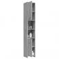 Preview: Badezimmerschrank Grau Sonoma 30x30x183,5 cm Holzwerkstoff