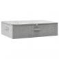 Preview: Aufbewahrungsbox Stoff 70x40x18 cm Grau