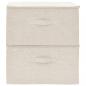 Preview: Aufbewahrungsboxen 2 Stk. Stoff 43x34x23 cm Creme