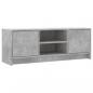 Preview: TV-Schrank Betongrau 102x30x37,5 cm Holzwerkstoff