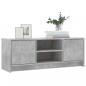 Preview: TV-Schrank Betongrau 102x30x37,5 cm Holzwerkstoff