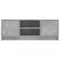 Preview: TV-Schrank Betongrau 102x30x37,5 cm Holzwerkstoff