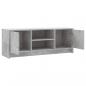 Preview: TV-Schrank Betongrau 102x30x37,5 cm Holzwerkstoff