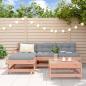 Preview: ARDEBO.de - 5-tlg. Garten-Lounge-Set mit Kissen Massivholz Douglasie