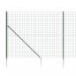 Preview: Maschendrahtzaun mit Bodenhülsen Grün 2,2x25 m