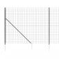 Preview: Maschendrahtzaun mit Bodenhülsen Anthrazit 2x25 m