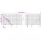 Preview: Maschendrahtzaun mit Bodenhülsen Anthrazit 2x25 m