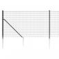 Preview: Maschendrahtzaun mit Bodenhülsen Anthrazit 0,8x25 m