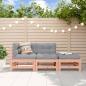 Preview: ARDEBO.de - 3-tlg. Garten-Lounge-Set mit Kissen Massivholz Douglasie