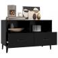 Preview: TV-Schrank Schwarz 80x36x50 cm Holzwerkstoff