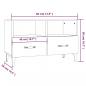 Preview: TV-Schrank Grau Sonoma 80x36x50 cm Holzwerkstoff