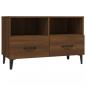 Preview: TV-Schrank Braun Eichen-Optik 80x36x50 cm Holzwerkstoff