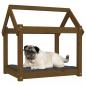 Preview: Hundebett Honigbraun 71x55x70 cm Massivholz Kiefer