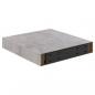 Preview: Schweberegale 2 Stk. Betongrau 23x23,5x3,8 cm MDF