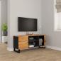 Preview: TV-Schrank 105x33x46 cm Massivholz Akazie