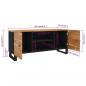 Preview: TV-Schrank 105x33x46 cm Massivholz Akazie