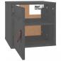 Preview: Wandschrank Grau 31,5x30x30 cm Massivholz Kiefer