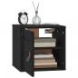 Preview: Wandschrank Schwarz 31,5x30x30 cm Massivholz Kiefer