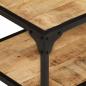 Preview: Couchtisch 90x45x35 cm Raues Massives Mangoholz