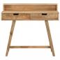 Preview: Schreibtisch 100x45x90 cm Raues Massives Mangoholz