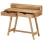 Preview: Schreibtisch 100x45x90 cm Raues Massives Mangoholz