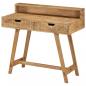 Preview: Schreibtisch 100x45x90 cm Raues Massives Mangoholz