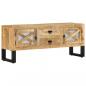 Preview: ARDEBO.de - TV-Schrank 110x30x45 cm Raues Mangoholz