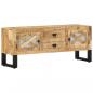 Preview: TV-Schrank 110x30x45 cm Raues Mangoholz