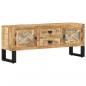 Preview: TV-Schrank 110x30x45 cm Raues Mangoholz