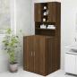 Preview: ARDEBO.de - Waschmaschinenschrank Braun Eichen-Optik 70,5x25,5x90 cm