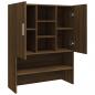 Preview: Waschmaschinenschrank Braun Eichen-Optik 70,5x25,5x90 cm