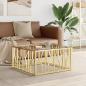 Preview: ARDEBO.de - Couchtisch Golden 80x80x40 cm Edelstahl und Glas