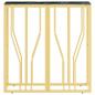 Preview: Konsolentisch Golden 70x30x70 cm Edelstahl und Glas