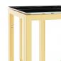 Preview: Konsolentisch Golden 70x30x70 cm Edelstahl und Glas