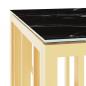 Preview: Couchtisch Golden 110x45x45 cm Edelstahl und Glas