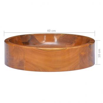 Waschbecken Massivholz Teak ?40x10 cm