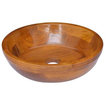 ARDEBO.de - Waschbecken Massivholz Teak ?40x10 cm