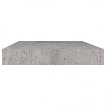 Schweberegale 4 Stk. Betongrau 40x23x3,8 cm MDF