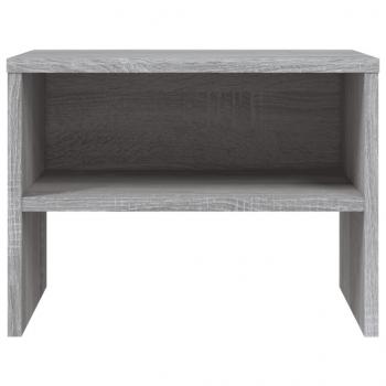 Nachttische 2 Stk. Grau Sonoma 40x30x30 cm Holzwerkstoff