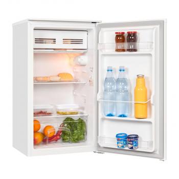 Exquisit KS116-0-041E Kühlschrank, 48cm breit, 90 L, LED-Beleuchtung, weiß